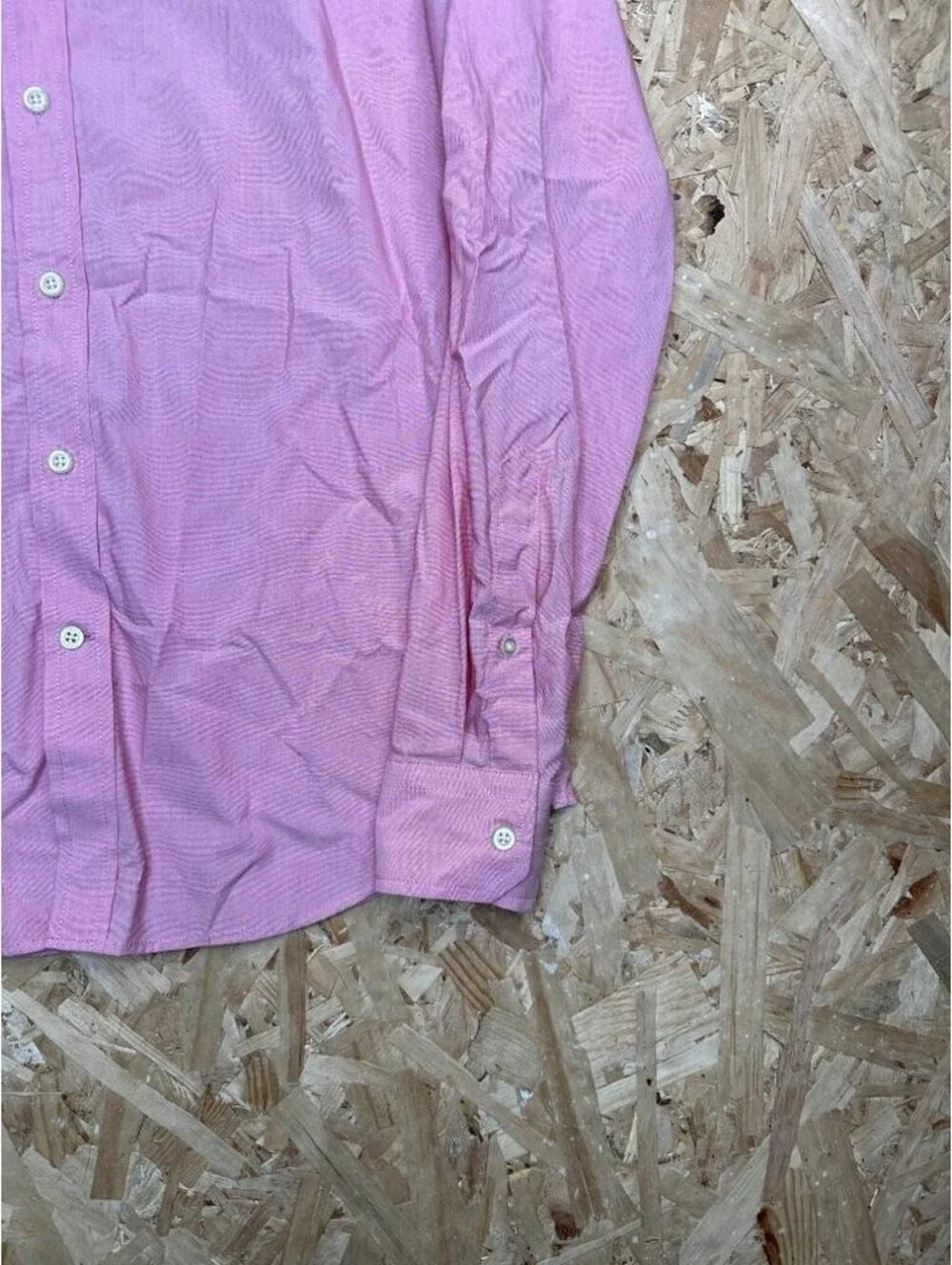 Banana Republic Shirt Mens Small Pink Slim Flex Fit Tech Stretch Cotton Button